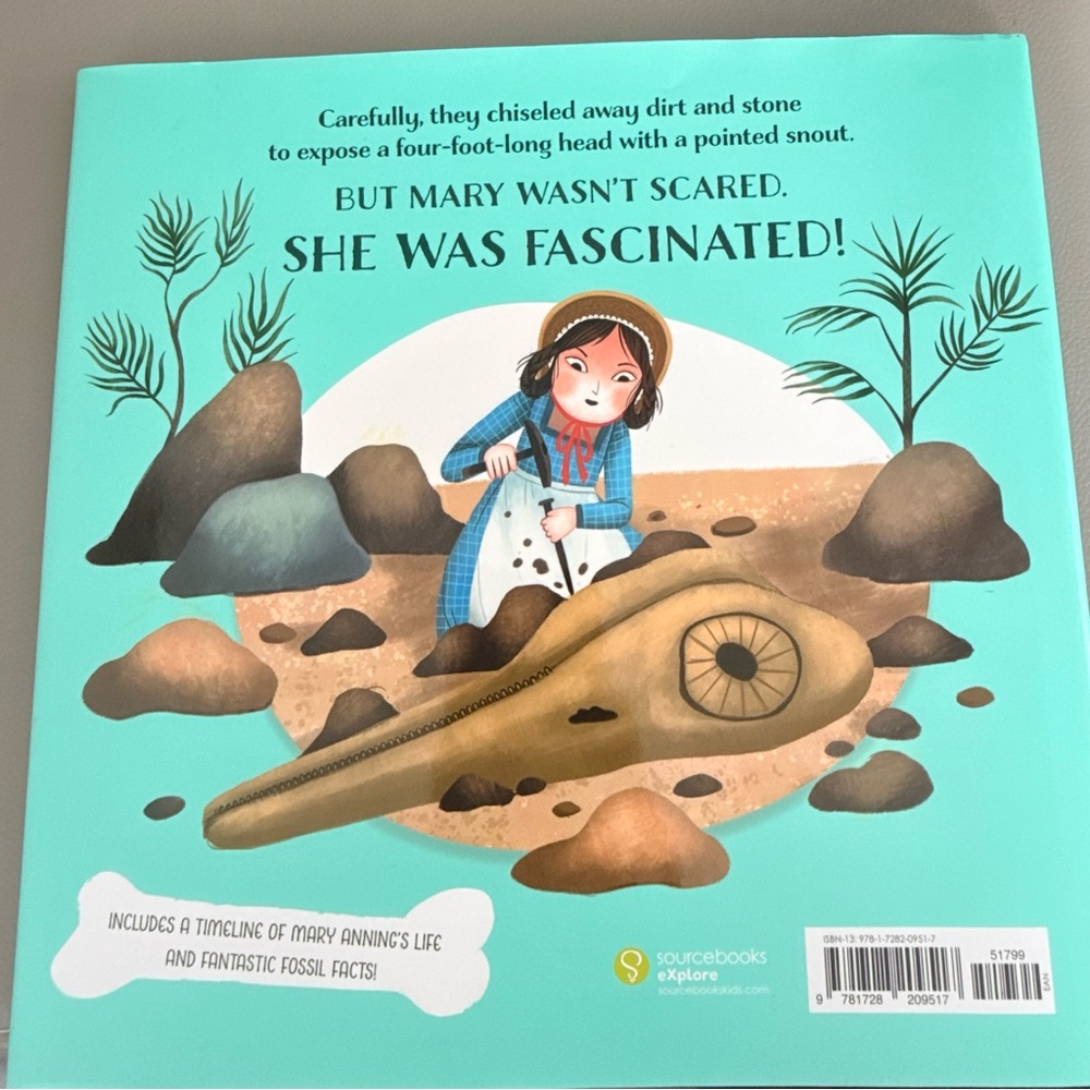 Dinosaur Lady Hardcover Kids Book Mary Anning Biography Picture Book - Picture 2 of 7